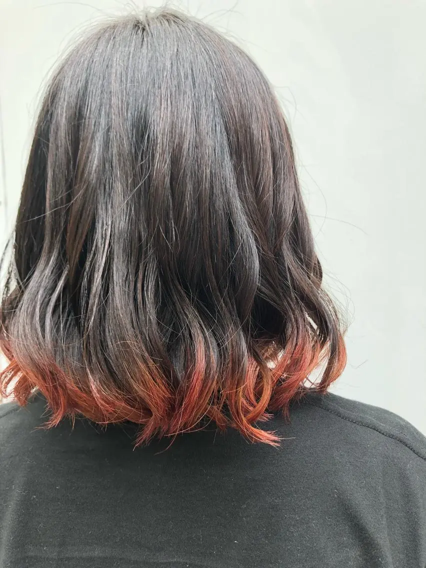 ミディアム ヘアカラー 縮毛矯正の達人 ☆ 松本のヘアスタイル