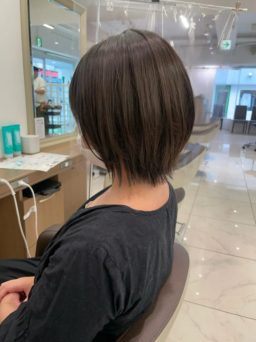 ミディアム カラー パーマ 店長福島成美/髪質 改善縮毛矯正/カラーのヘアスタイル