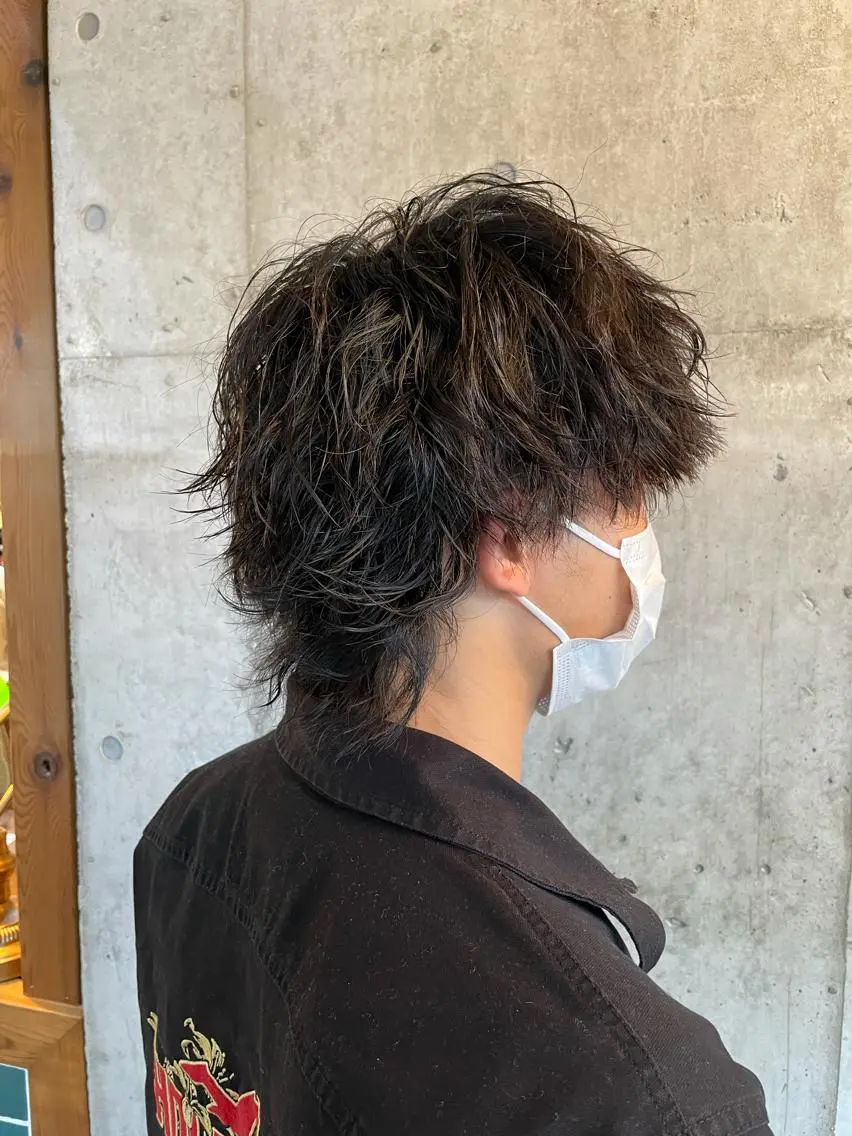 ミディアム パーマ メンズ カット パーマ トリートメント 🔥メンズ特化パーマ 🦖増田弘明🦖のヘアスタイル