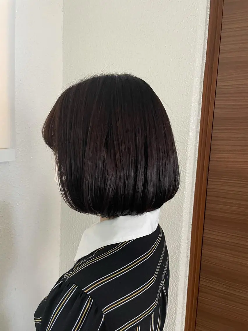ミディアム カラー グレージュ スガハラ アンナのヘアスタイル