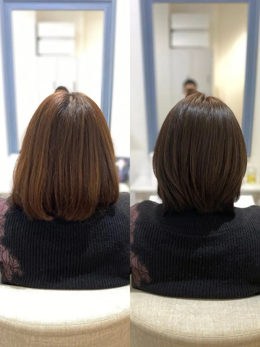ミディアム カラー 髪質改善 ✨髪質改善が大好評✨ 美容室lic近藤✨のヘアスタイル