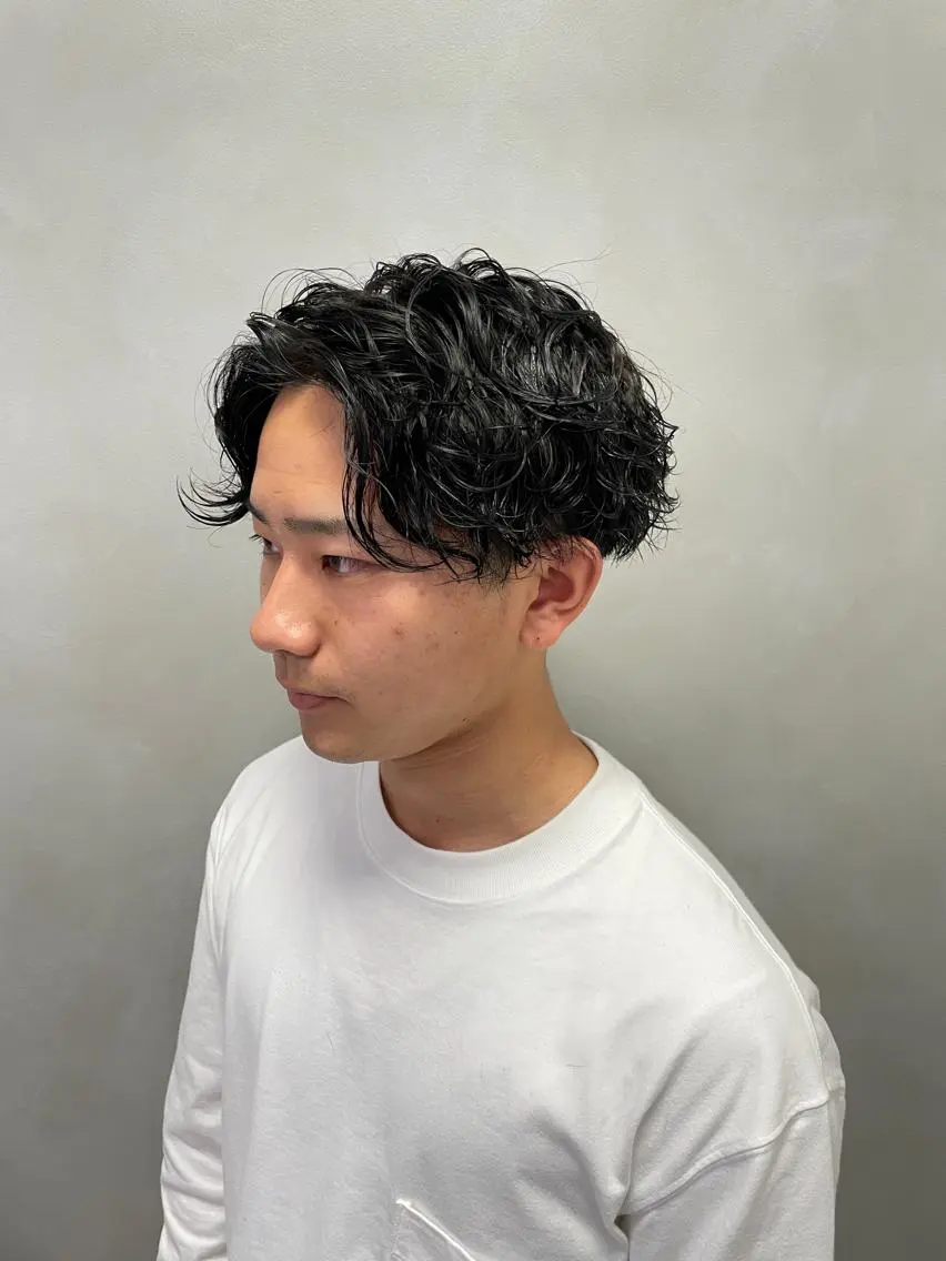パーマ メンズ カット パーマ 福永速人 /メンズパーマのヘアスタイル