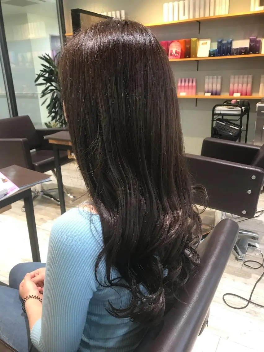 ロング カラー パーマ ヘアアレンジ メンズ キッズ ネイル マツエク・マツパ カット ヘアカラー トリートメント EnBlesS西宮 マンツーマン神道有基のヘアスタイル