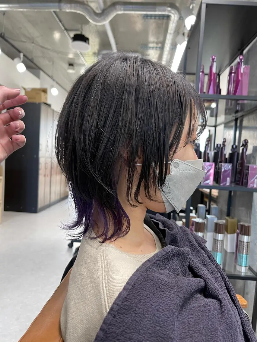 ショート バレイヤージュ特化/ アキラのヘアスタイル
