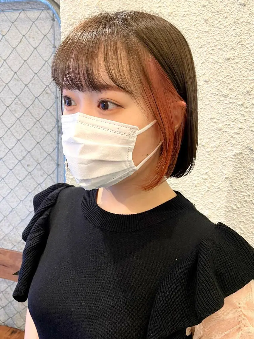 ショート カラー ピンクカラー カット ヘアカラー トリートメント 透明感・艶カラー/ 坂田友梨奈のヘアスタイル