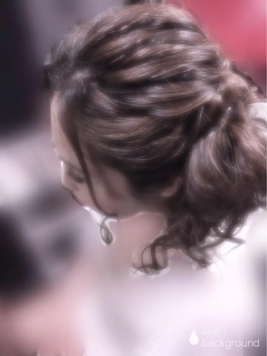 ミディアム ヘアアレンジ 結婚式・ブライダル しー ちゃんのヘアスタイル