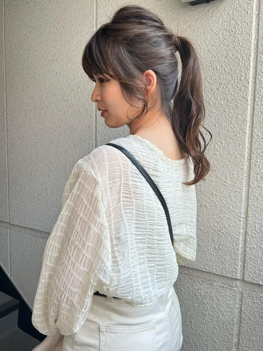 ロング カラー ヘアアレンジ カラーパティシエ facce🌼ikoのヘアスタイル