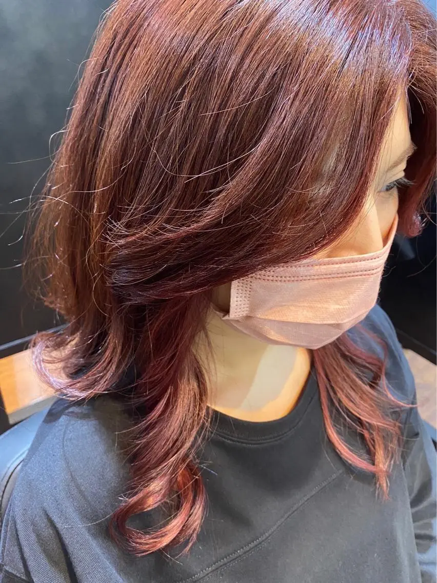 セミロング カット ヘアカラー トリートメント N°number大分 ナンバーmikotoのヘアスタイル