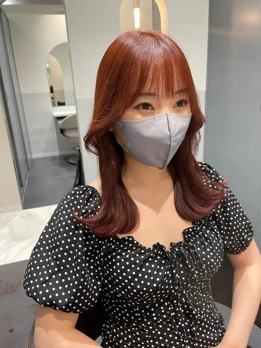 ミディアム カラー カット ヘアカラー トリートメント 〻ツヤハイトーン🩰 🤍HARUCAのヘアスタイル