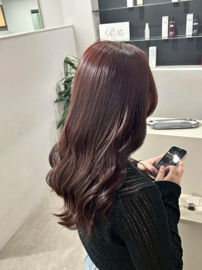 ロング カット ヘアカラー トリートメント ✨【公式】 juhl.横浜✨のヘアスタイル