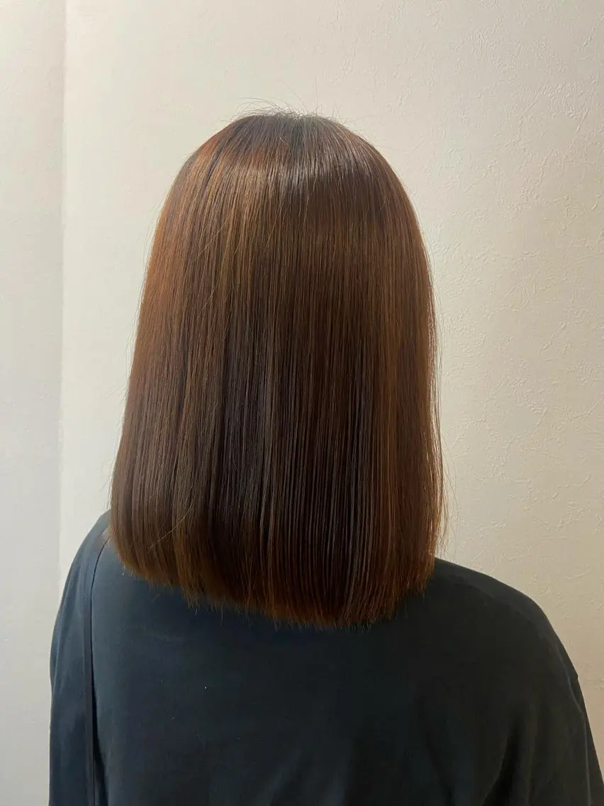 ショート 縮毛矯正 トリートメント natsumi / N°ariaのヘアスタイル