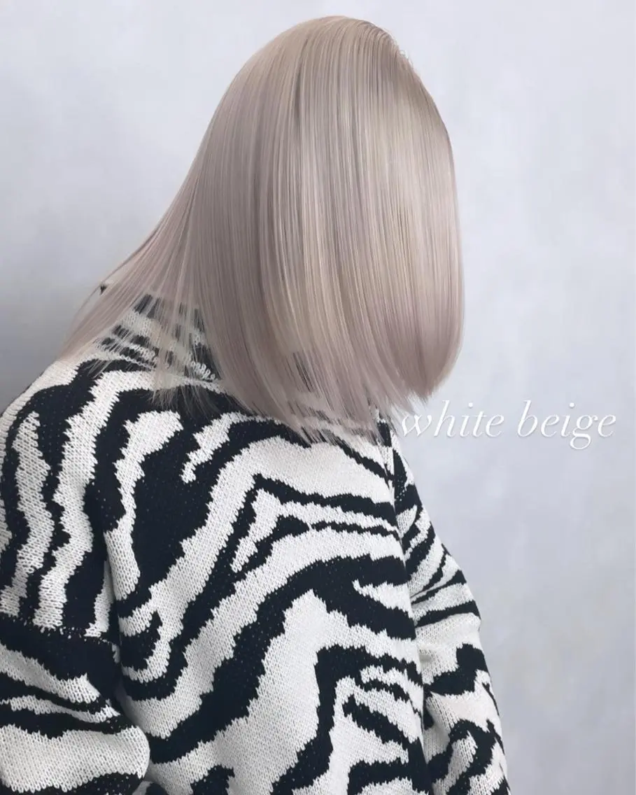 ミディアム カラー カット ヘアカラー トリートメント ヘアセット 💜ハイトーン💛 マジカルかいちゃんのヘアスタイル