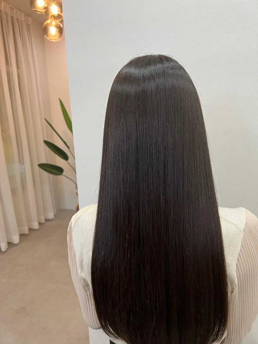 ロング 縮毛矯正 SOYON栄 山下麻央のヘアスタイル
