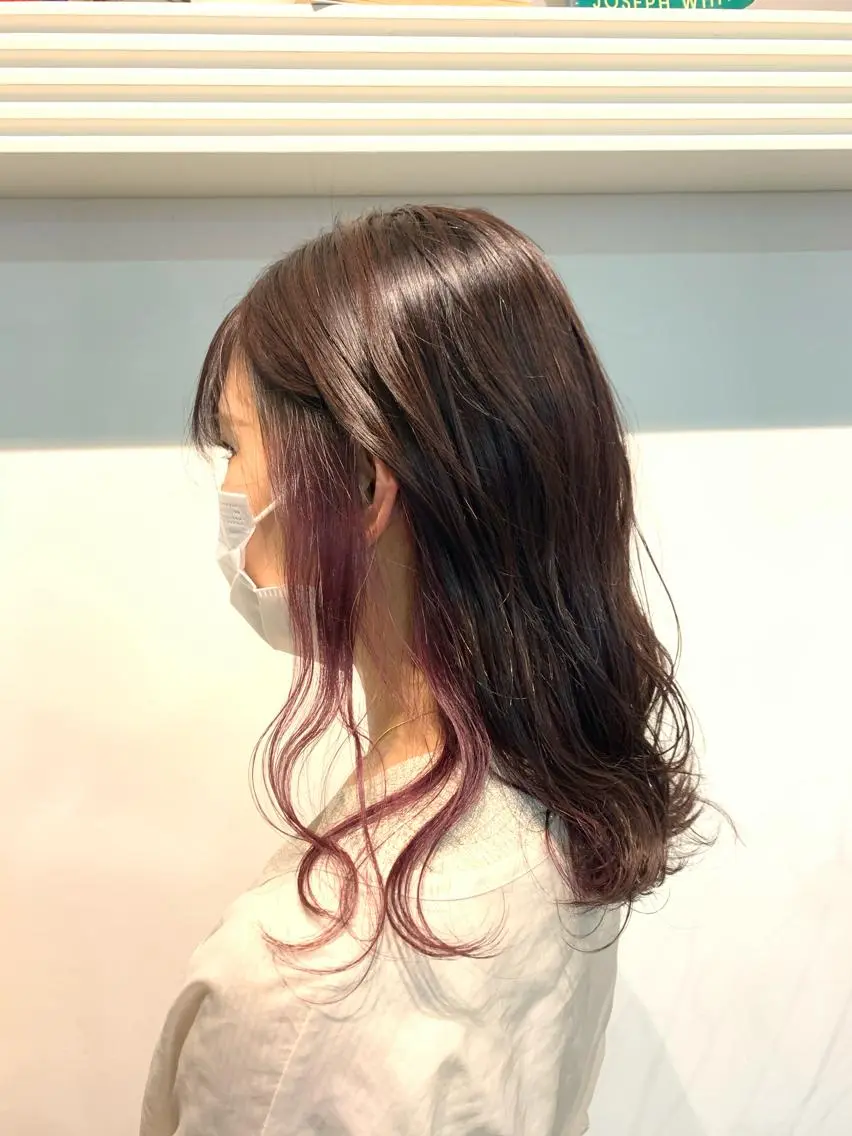 セミロング ヘアカラー トリートメント ヘッドスパ ヘアセット 大宮/山口 竣也のヘアスタイル