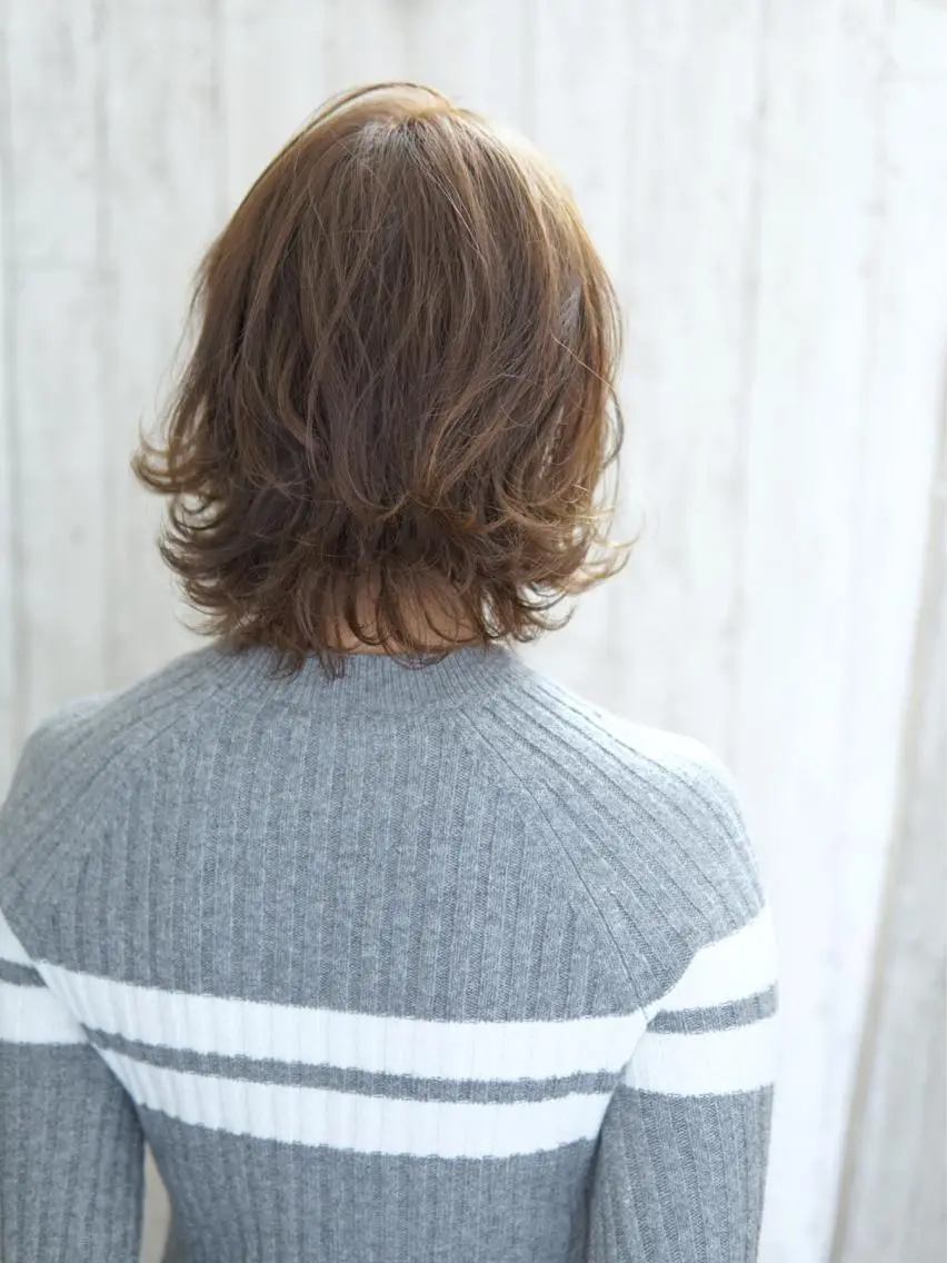 ミディアム カラー パーマ ヘアアレンジ キッズ ネイル マツエク・マツパ ミディアムネイル 永野 良一のヘアスタイル