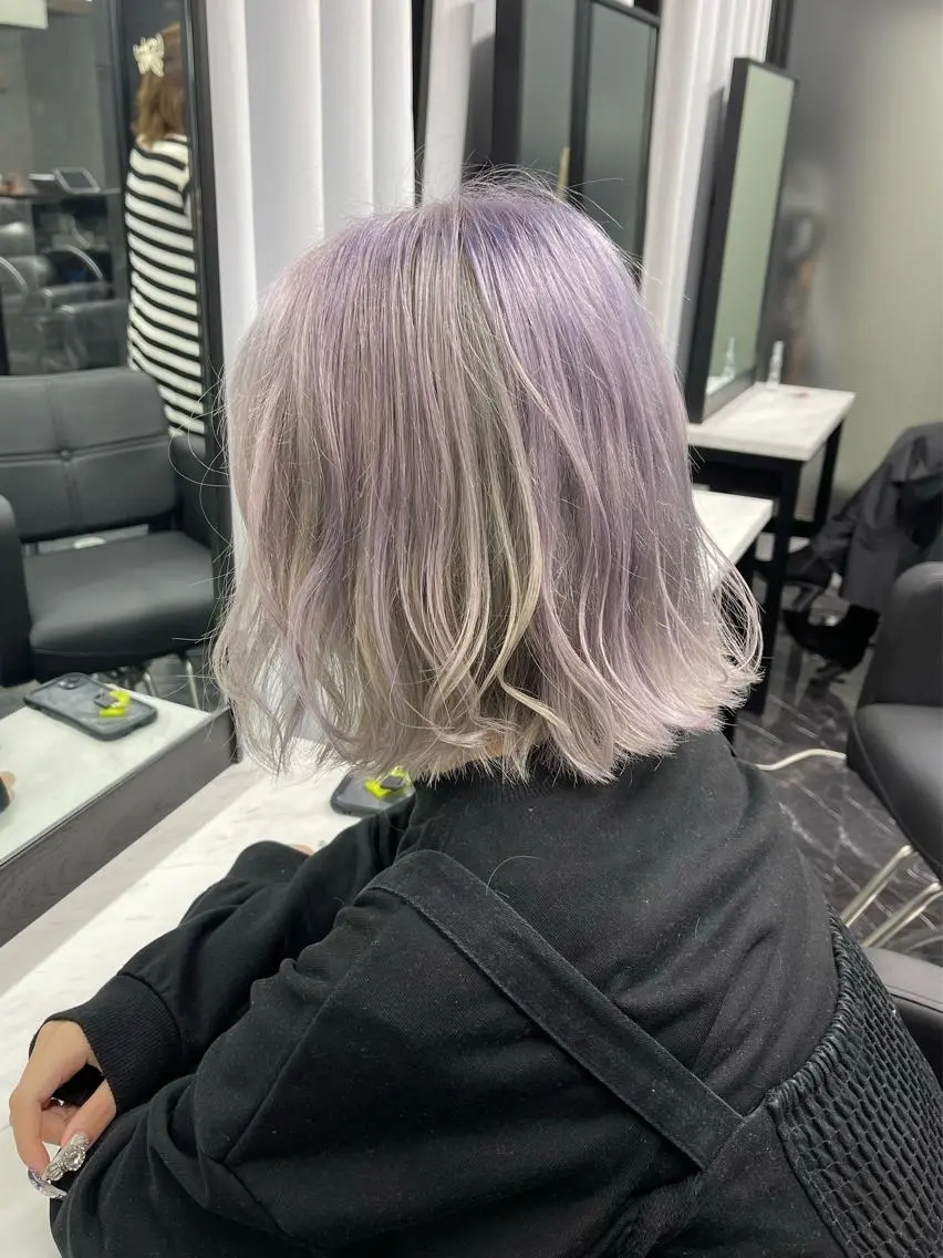 ミディアム カラー ヘアカラー トリートメント 髪質改善/堀江 ケアカラーtoshiのヘアスタイル