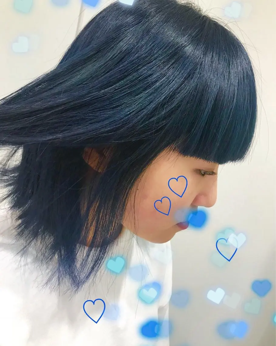 カラー ブルーカラー 新宿駅近♡個室 ♡関口三都季🌜のヘアスタイル