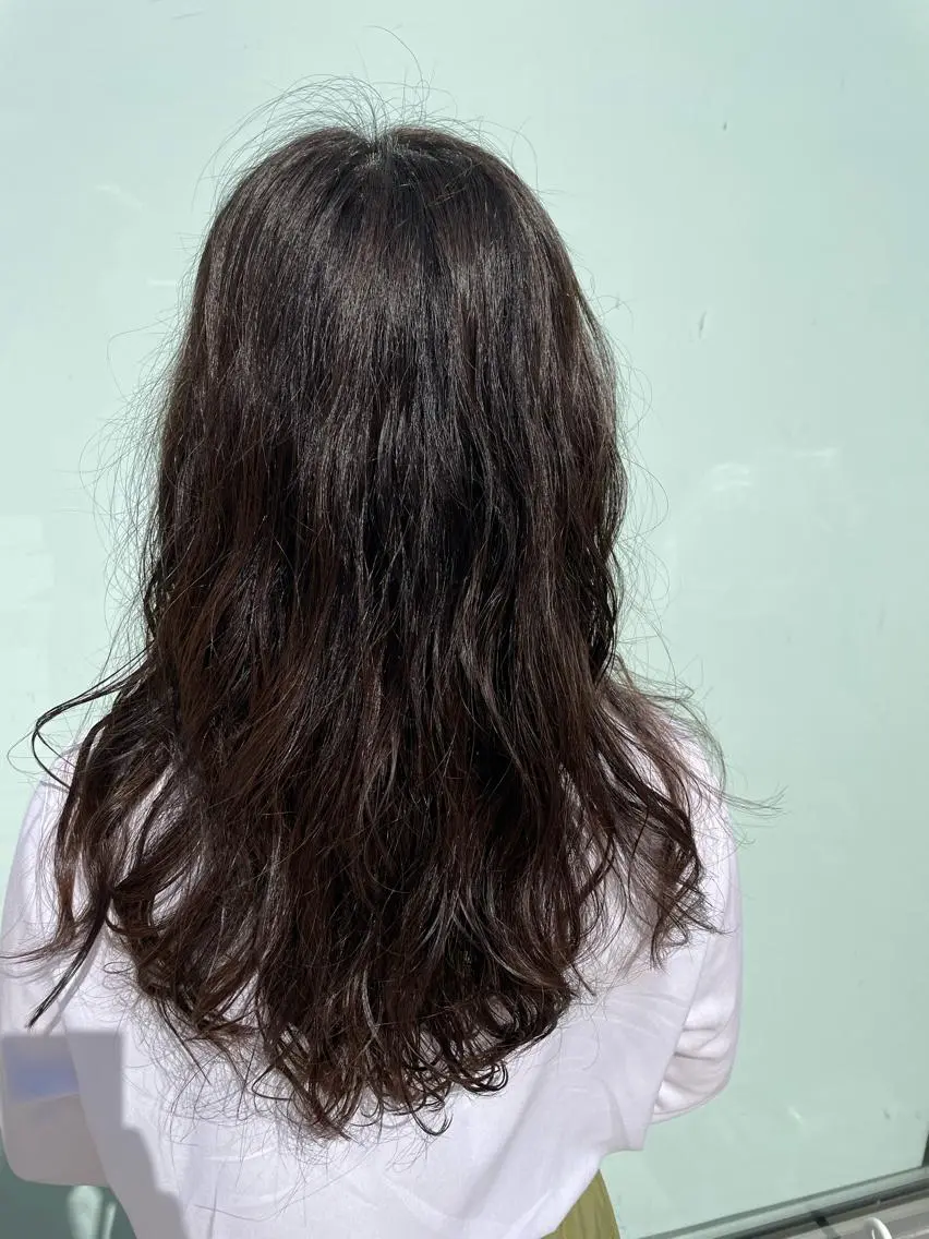 ロング パーマ 原 萌香のヘアスタイル