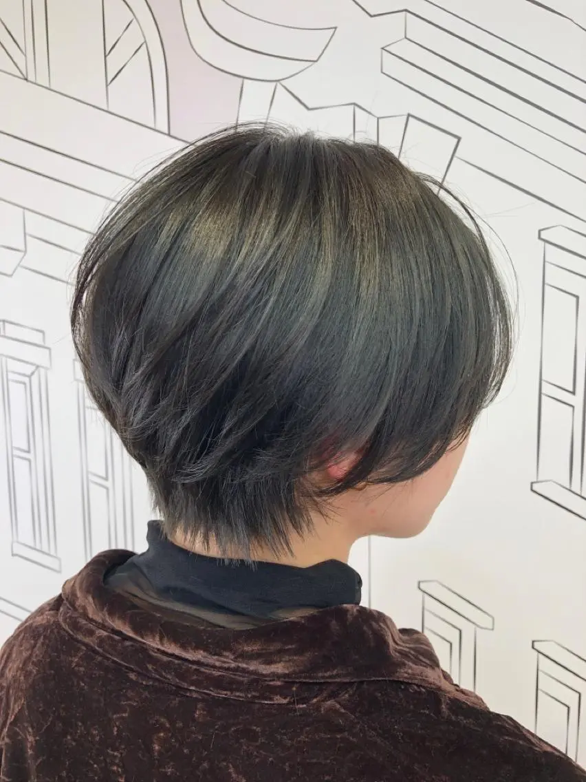 ショート 丸みショート ショートヘア レイヤー⭐️カラー ⭐️平川雅史のヘアスタイル