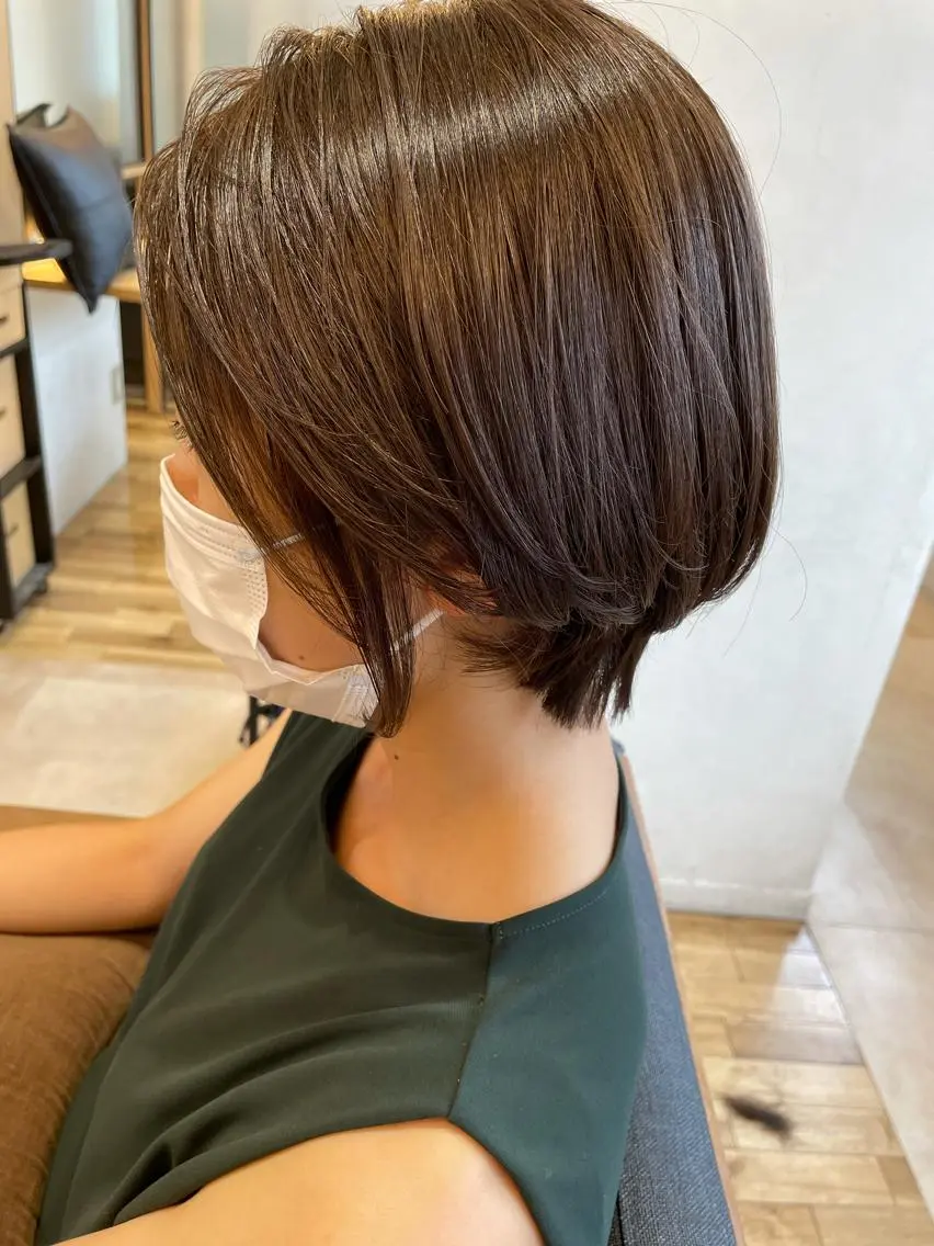 ショート ショートヘア シノハラ ガクト ショート/白髪ぼかしのヘアスタイル