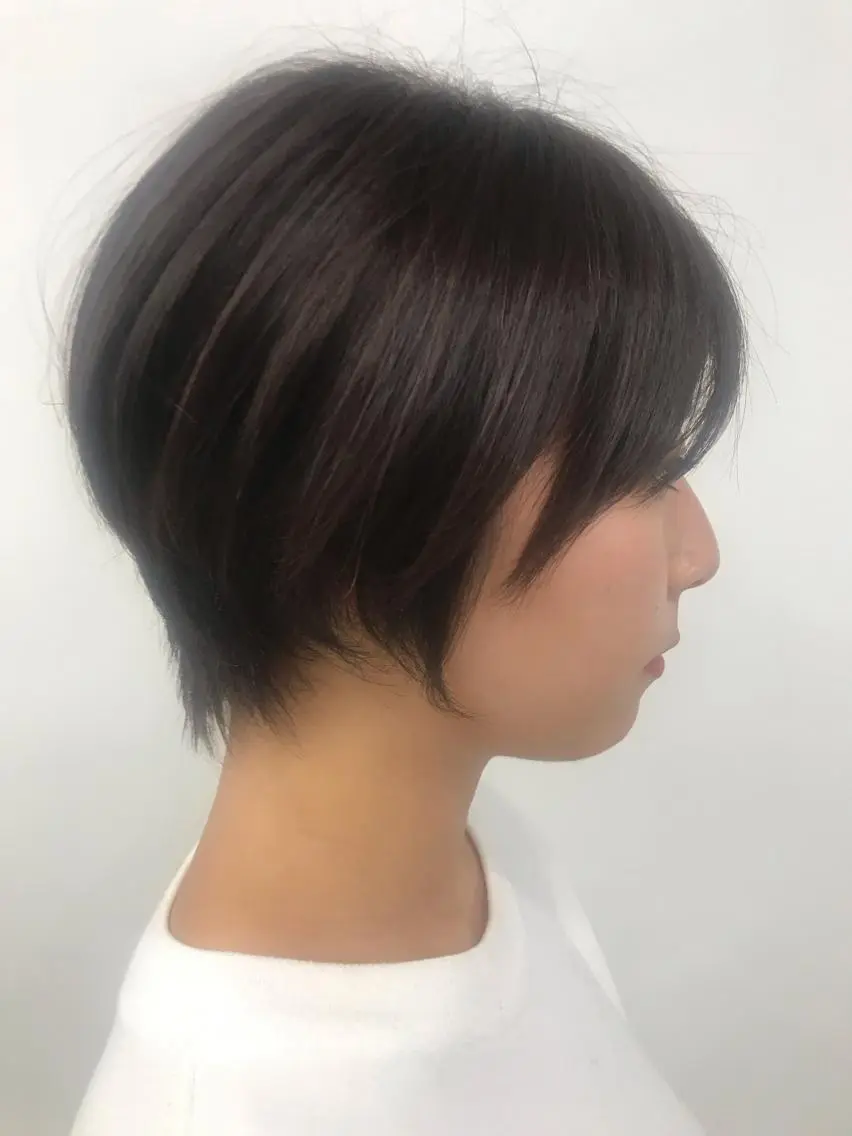 ショート カラー ショートヘア カット ヘアカラー 色気レイヤー& ショートはお任せ🌟のヘアスタイル