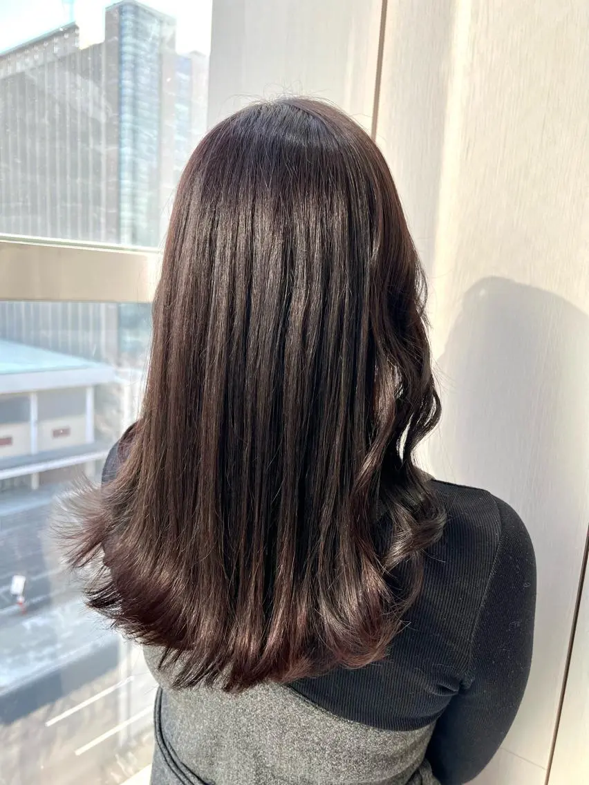 セミロング カラー 髪質改善/縮毛矯正 鈴木裕介のヘアスタイル