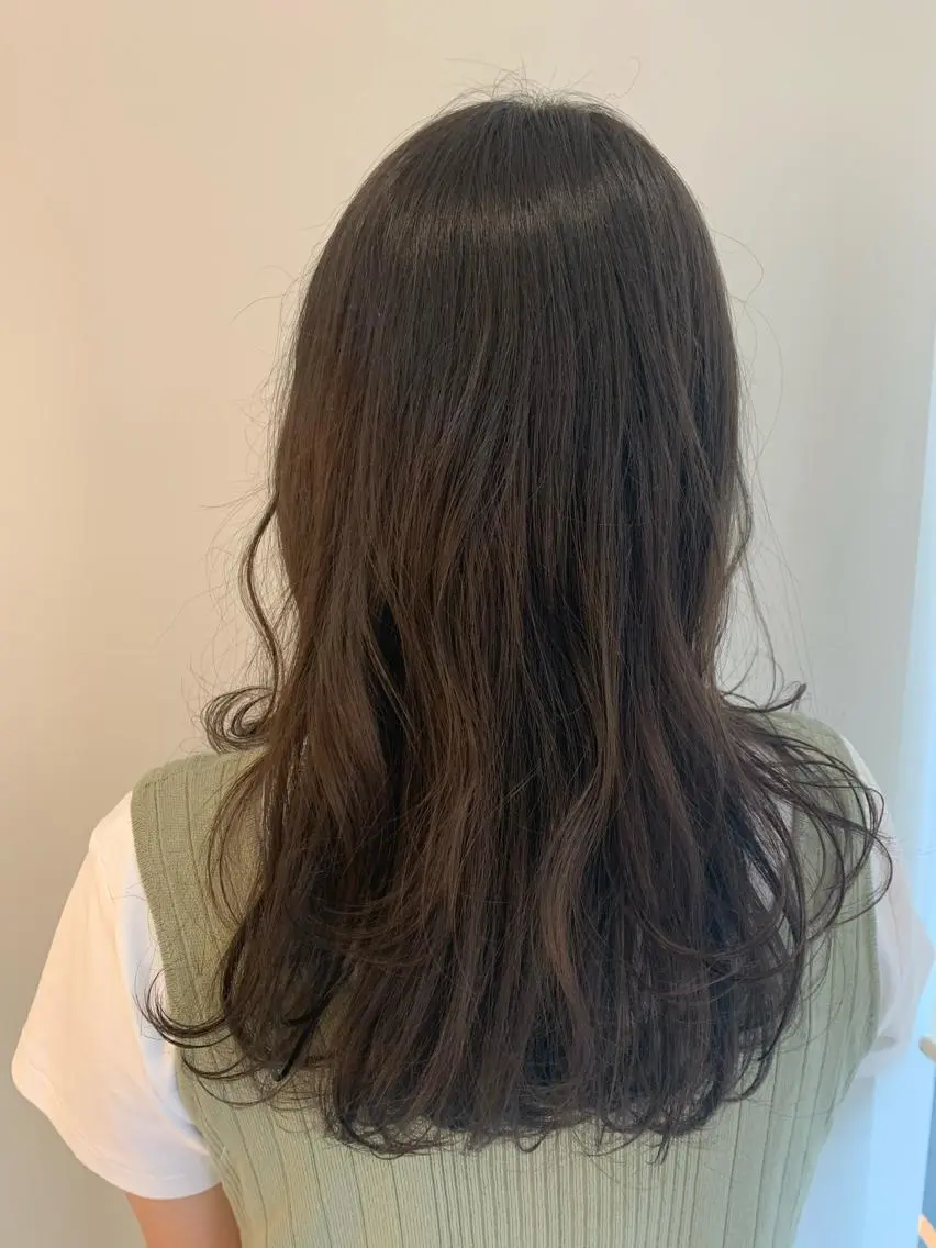 セミロング カラー パーマ ヘアアレンジ 加藤 綾華のヘアスタイル