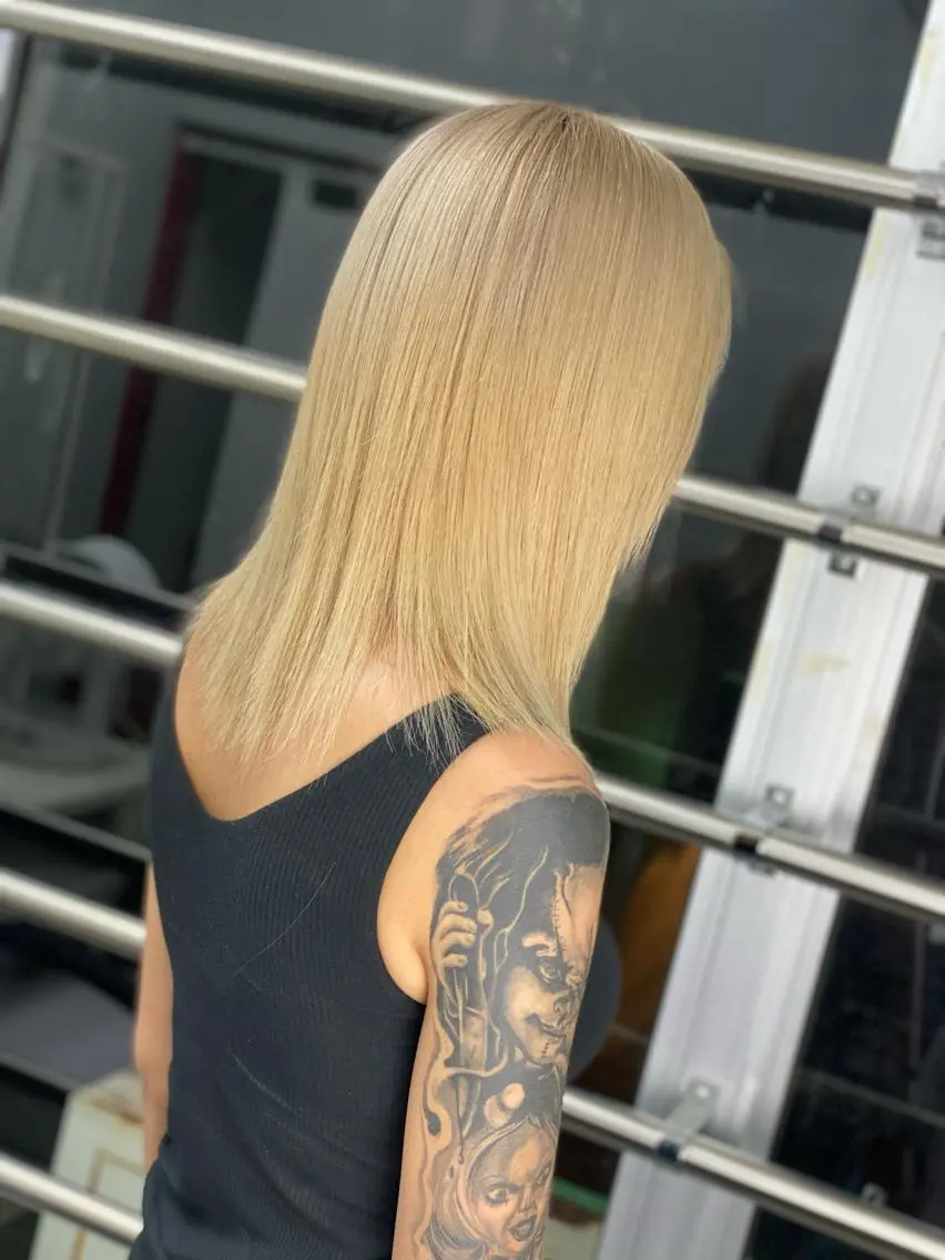 ミディアム カラー ヘアカラー BAY ソウタのヘアスタイル