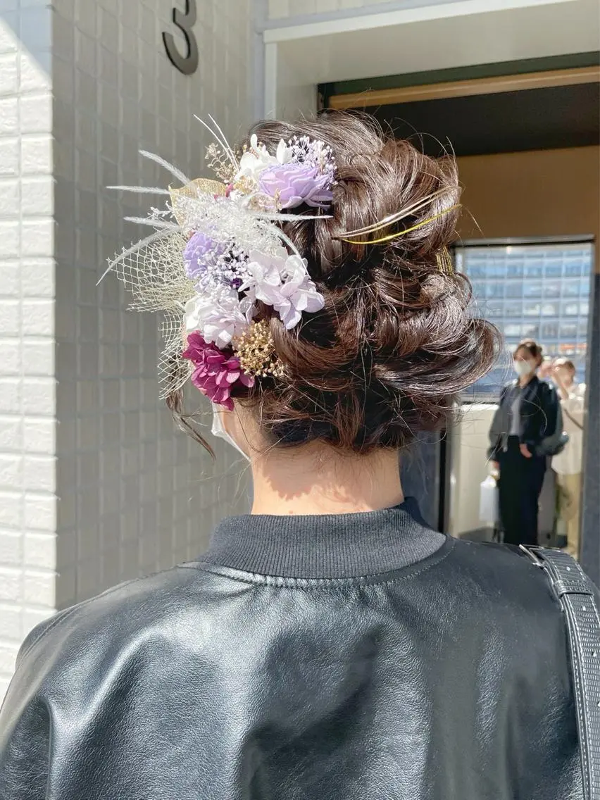 セミロング ヘアアレンジ 大平 美沙のヘアスタイル