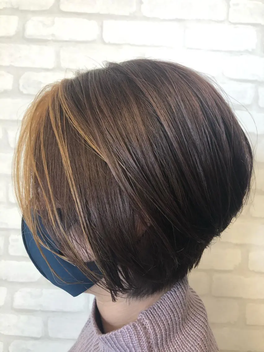 ショート ミストバング ハイライト ヘアカラー 鈴木 裕斗のヘアスタイル