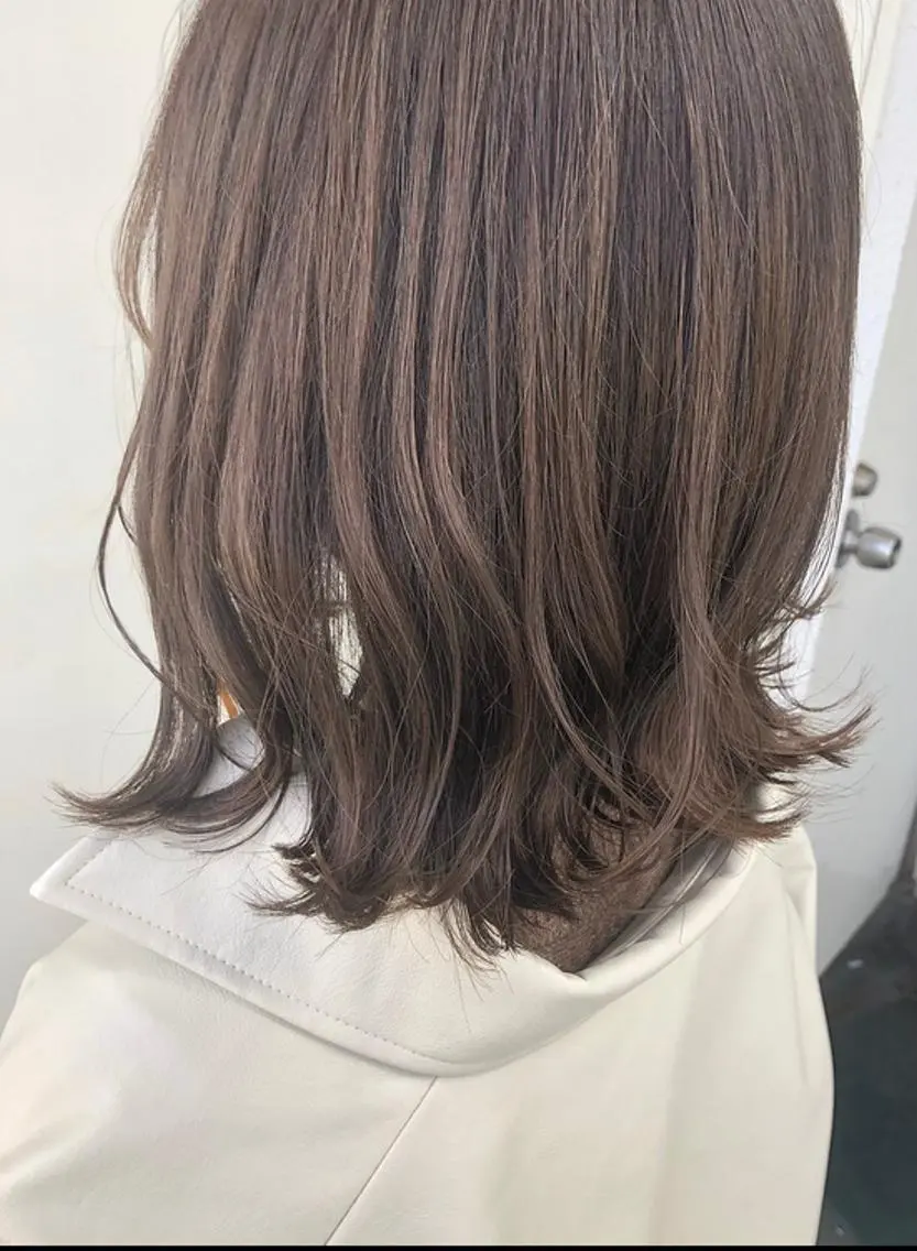 カラー グレージュ 🌿透明感ヘア 園田 朱梨🌿のヘアスタイル