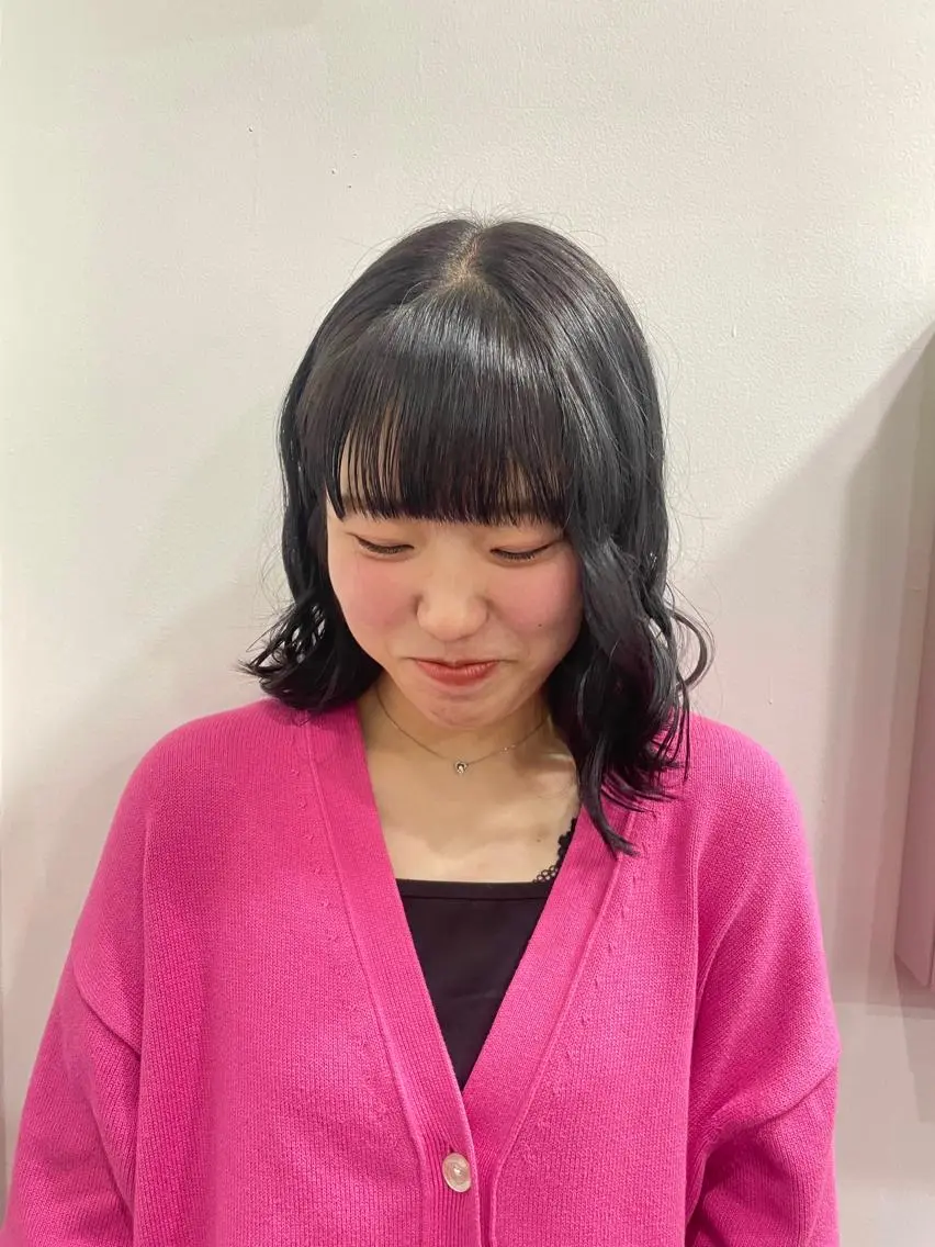 ミディアム カラー ♡noa/ボブ ナチュラルカラー♡のヘアスタイル
