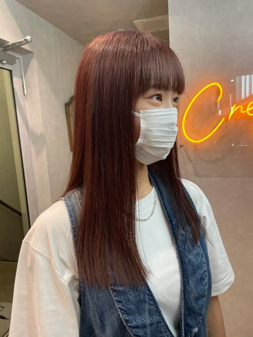 ロング カラー ブリーチ ブラウンカラー ピンクカラー ピンクブラウン ヘアカラー ナチュラル透明感🌱 小山美樹子のヘアスタイル