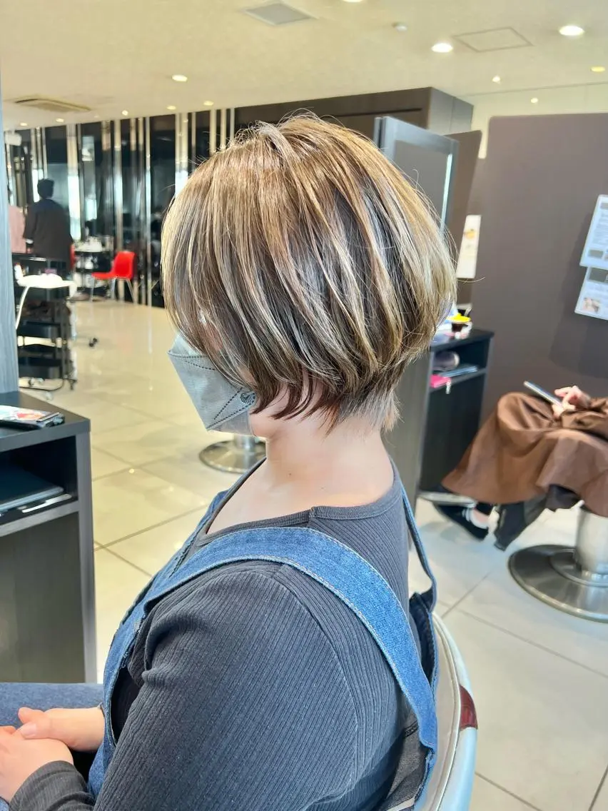 ショート ショートヘア カット ヘアカラー トリートメント 下條 真のヘアスタイル