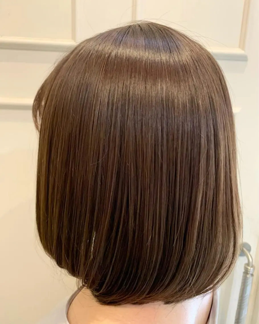 ミディアム カラー ベージュカラー ペールベージュ Blanco Color&Careのヘアスタイル
