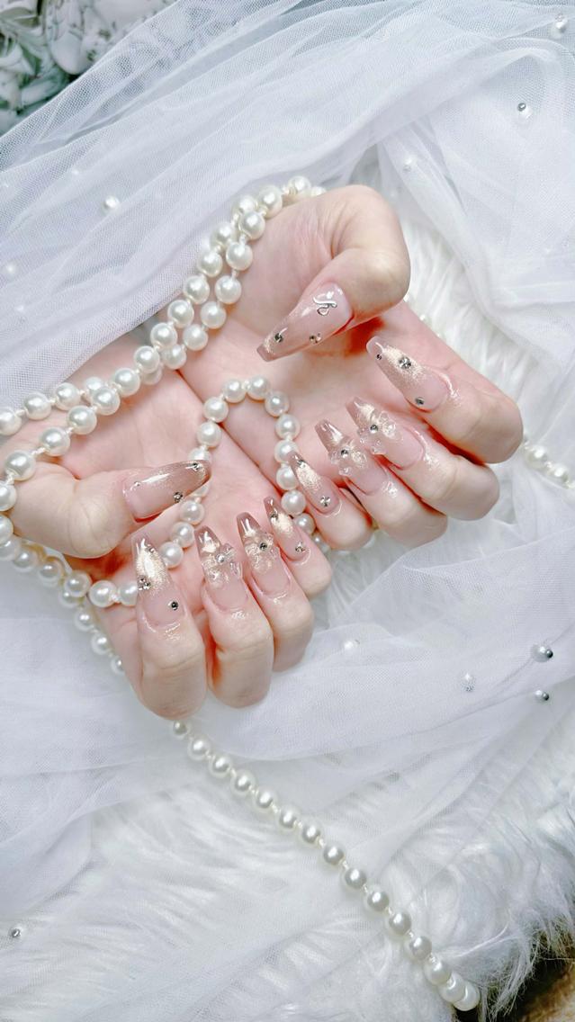 ネイル フレンチネイル ジェルネイル ハロウィン 韓国ネイル マグネットネイル ハンドネイル H.baby Nail Salonのネイルデザイン