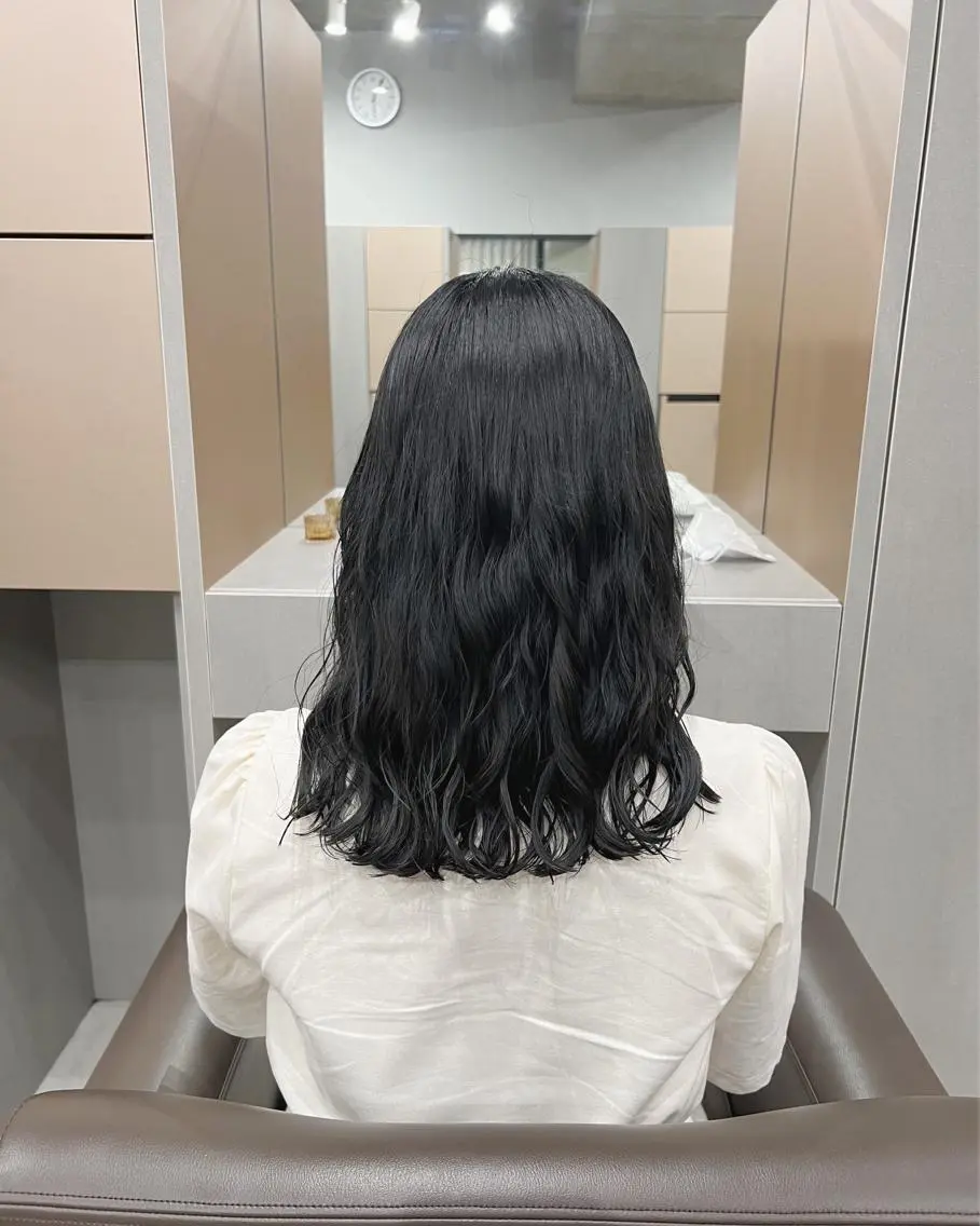 ロング パーマ ボブパーマコテ巻き風 パーマNo1深江秀平のヘアスタイル
