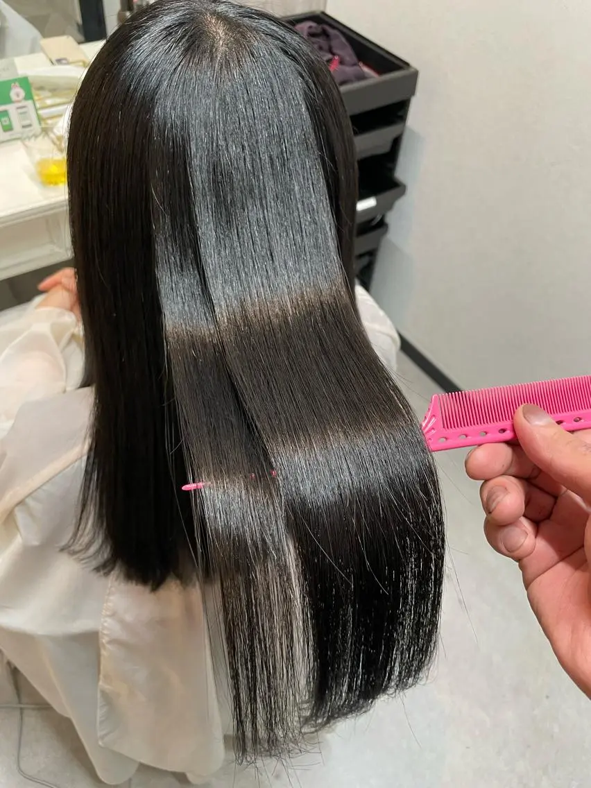 ロング カット ヘアカラー トリートメント 断られる髪に答えを ♣️井上秀樹♠️のヘアスタイル
