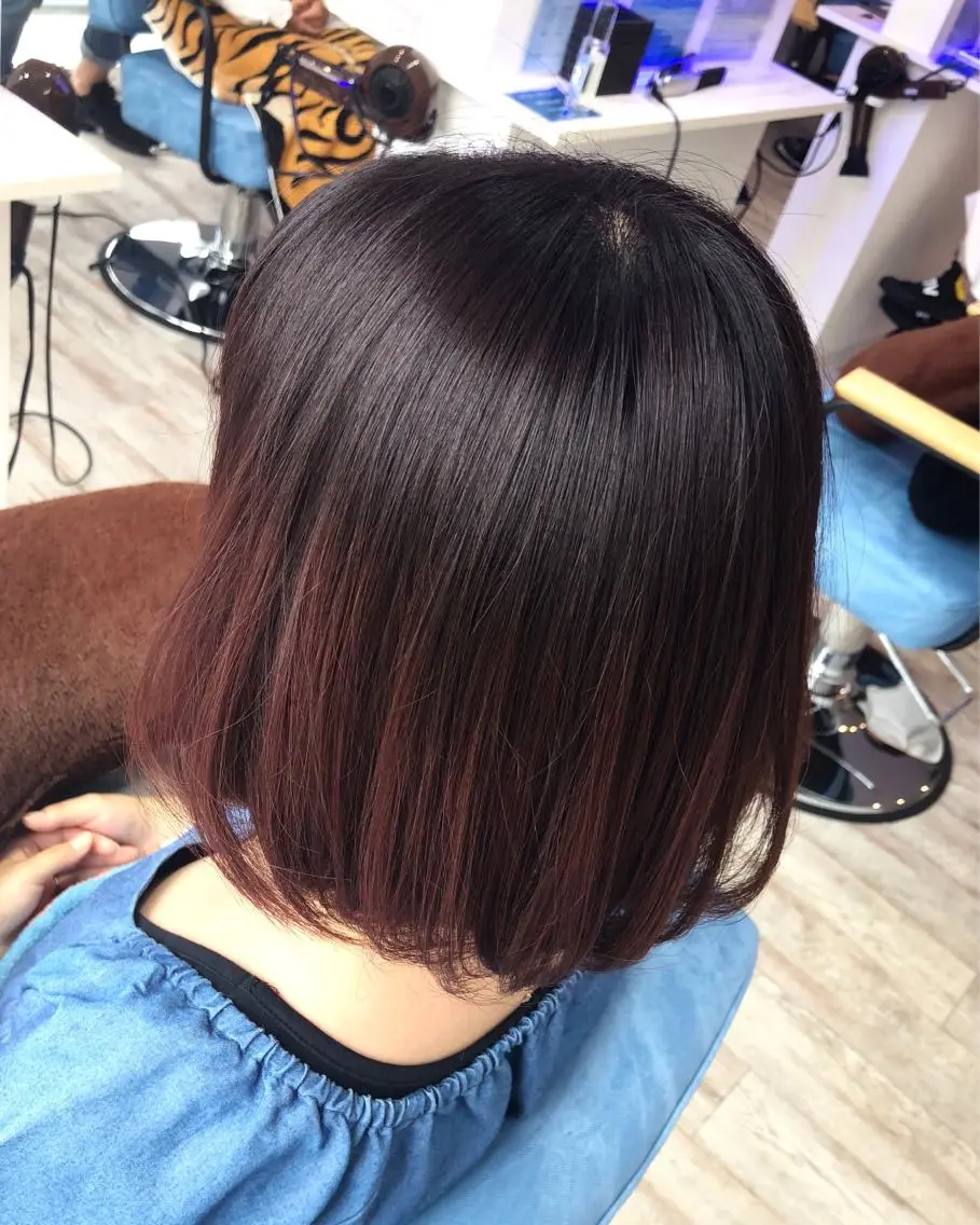ショート カラー グラデーションカラー ピンクカラー 白井 つづりのヘアスタイル
