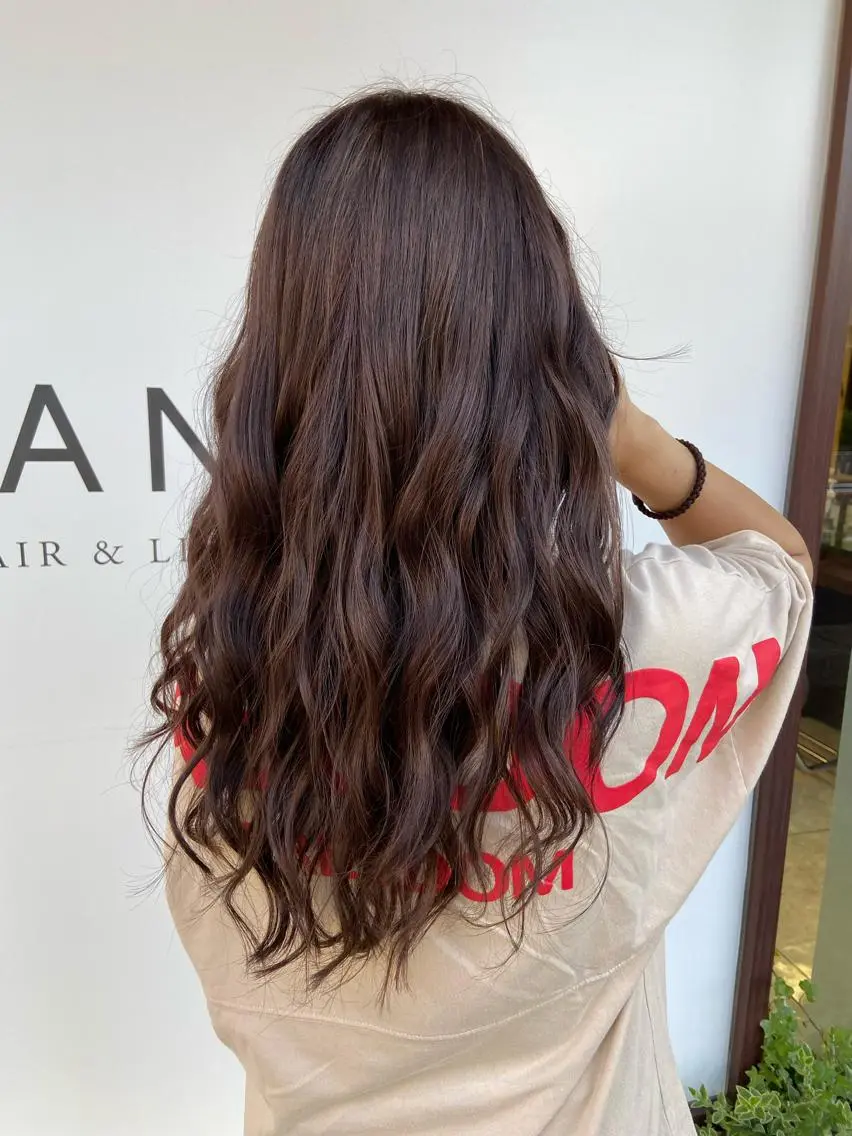 ロング カラー ブラウンカラー 透明感カラー ブランシェ小幡駅前店 森樹のヘアスタイル