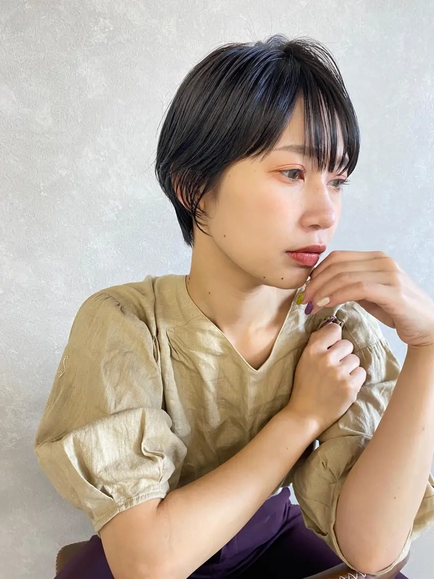 ショート カラー ショートヘア トリートメント レイヤー/似合わせ TAKUYAのヘアスタイル