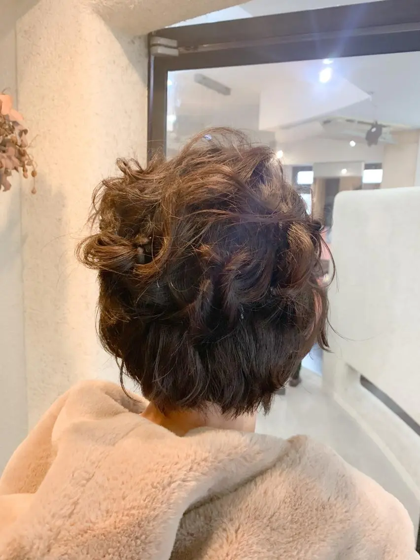 ショート ヘアアレンジ 角戸 りおのヘアスタイル