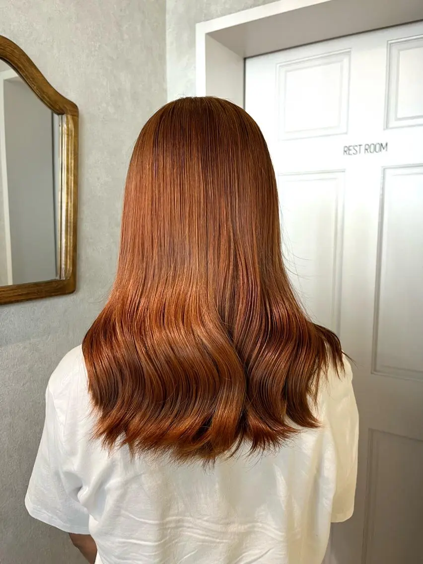 セミロング カラー ヘアカラー お洒落カジュアル🍃 まなとのヘアスタイル