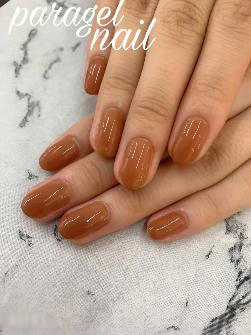 ネイル ブラウン nail* runa🌻のネイルデザイン