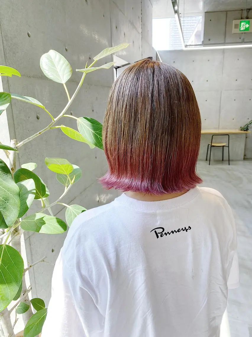 ミディアム カット ヘアカラー son hair HIROEのヘアスタイル
