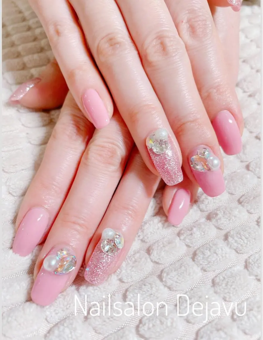ネイル アートネイル グラデーション ワンカラーネイル ハンドネイル Nail salon Dejavu 🌿のネイルデザイン