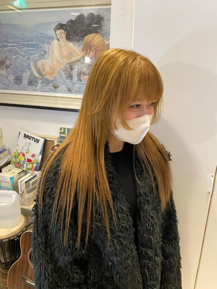 ロング カラー Moca 〰️のヘアスタイル