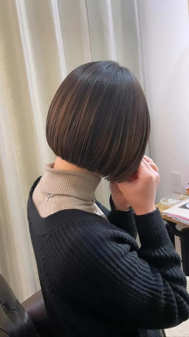 ミディアム カラー i'll 未空のヘアスタイル