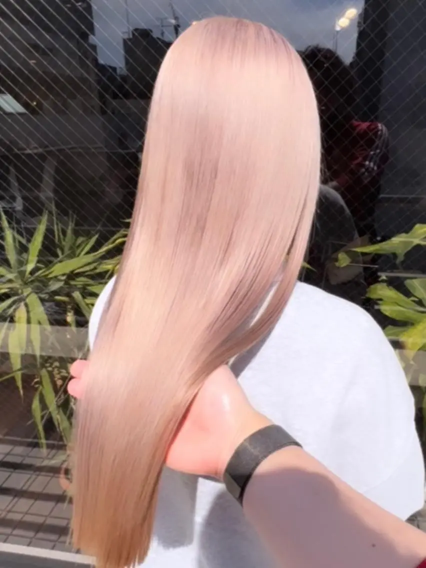 ロング カラー ブリーチ ケアブリーチ ダブルカラー ハイトーンカラー イルミナカラー 🧡色落ちまで2度 楽しめる🧡ヨシキのヘアスタイル