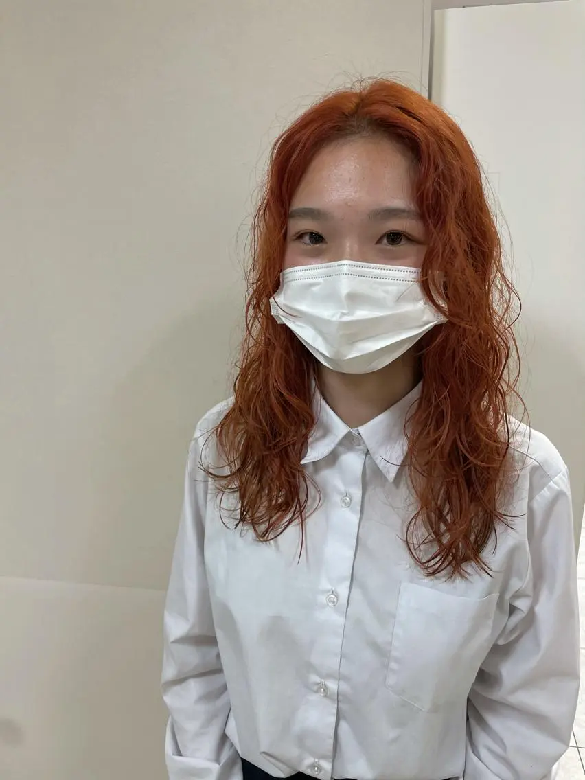 ロング カラー パーマ ヘアカラー トリートメント 【Sweep】おじま のぞみのヘアスタイル